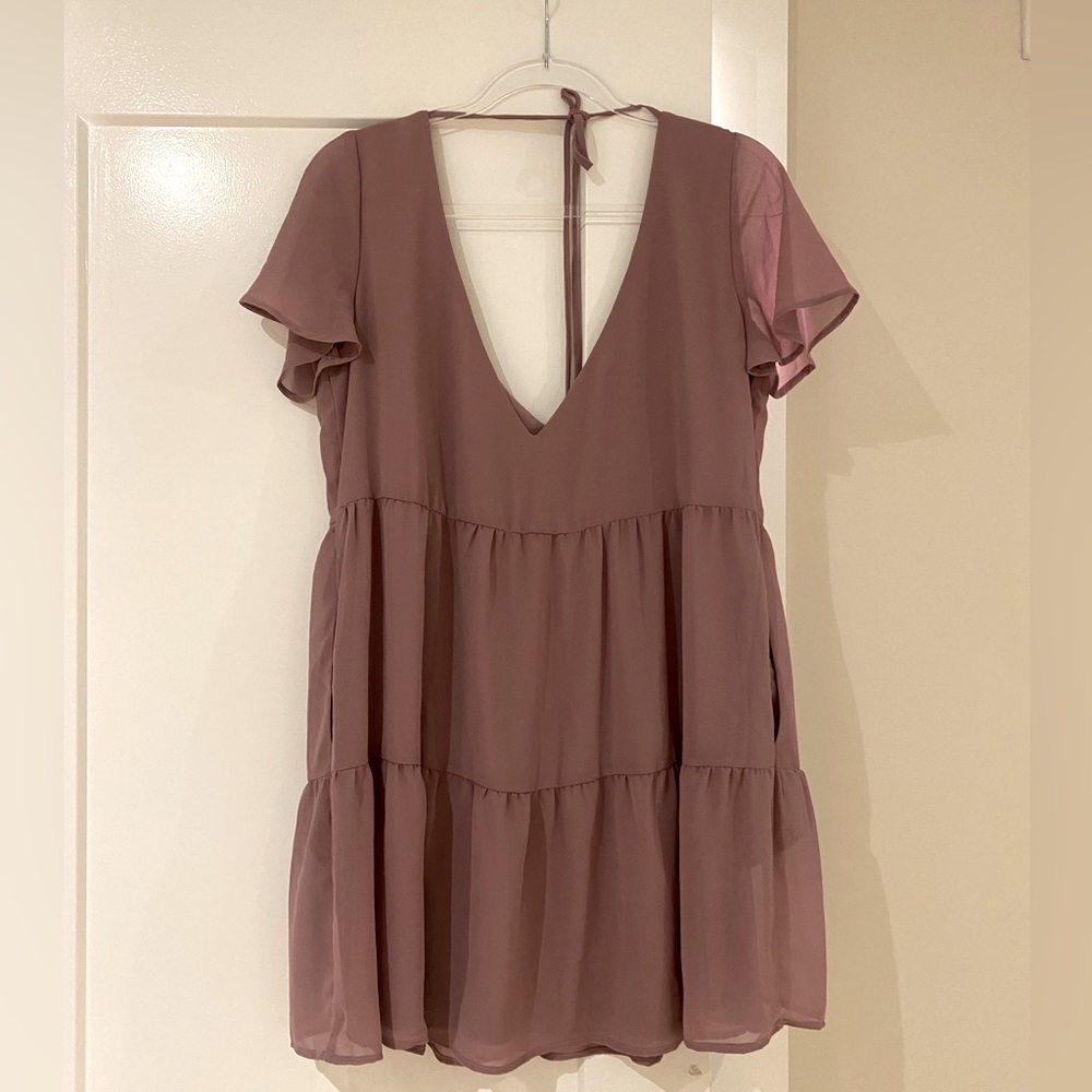Show Me Your Mumu dusky lavender flowy shift dress